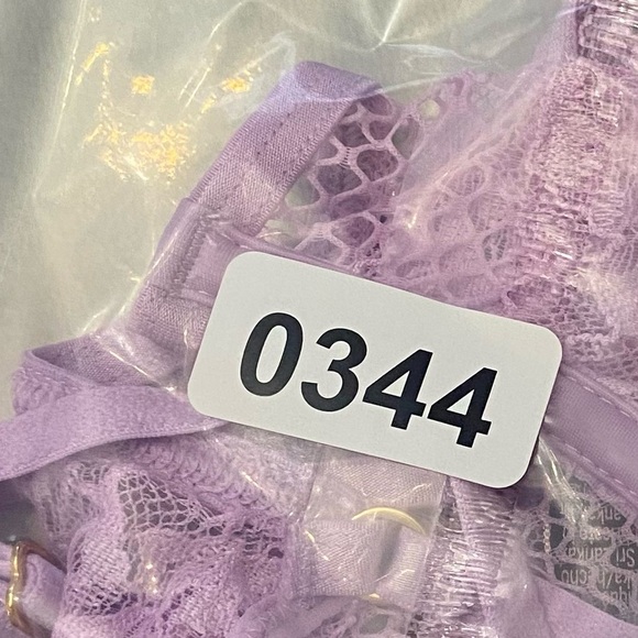 New! Victoria’s Secret Lilac Fishnet Lace Unlined Low Cut Demi Bra 10344 - Picture 10 of 10